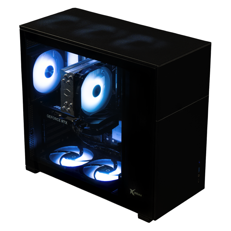 X-6 RTX 5060 8GB + Ultra 5 245K Xen Black - Prebuilt Gaming PC | Xidax