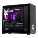 X-6 R7 7700X + RTX 5060Ti 16GB XEN BLACK gaming desktop - black case with RGB glass panel