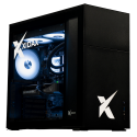 X-6 R7 7700X + RTX 5060Ti 16GB XEN BLACK gaming desktop - black case, glass panel, white RGB cooling